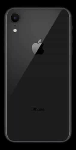 Imagen trasera del iPhone XR negro
